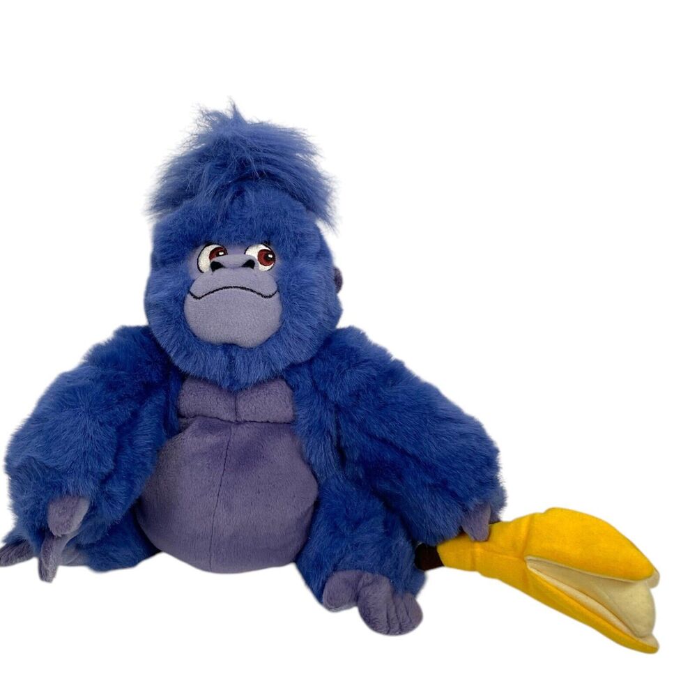 Disney TERK Baby 13" Gorilla‎ Ape Blue Soft Bean Plush Tarzan 380